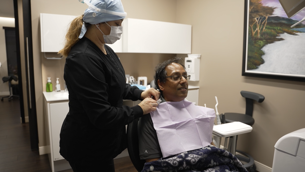 Reflections Dental Spa pt in chair 2
